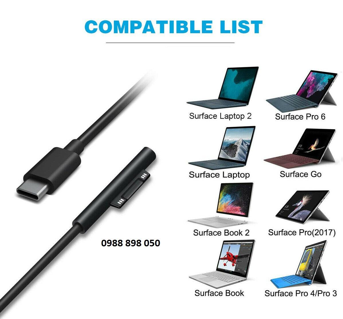 usb type c to surface pro 3-4-5-6