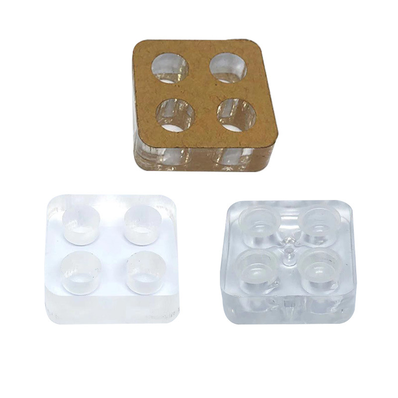 Đế mica 4 lỗ đựng hũ mực xăm - đế mực.