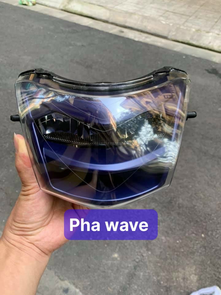 Pha đèn Led  2 tầng xe Wave Alpha-lắp wave a50,100,110,s100,rs100