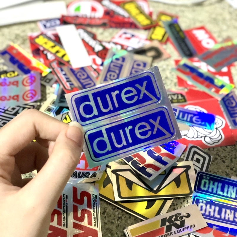 ( Mẫu ngẫu nhiên ) Tem dán logo xe máy, sticker logo xe máy, decal dán xe máy