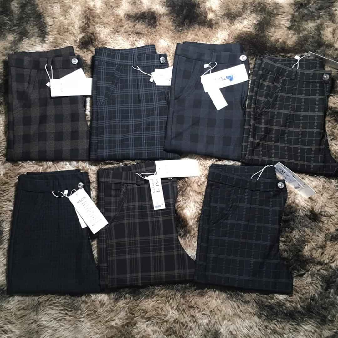 [HCM]Quần cotton sọc dây kéo