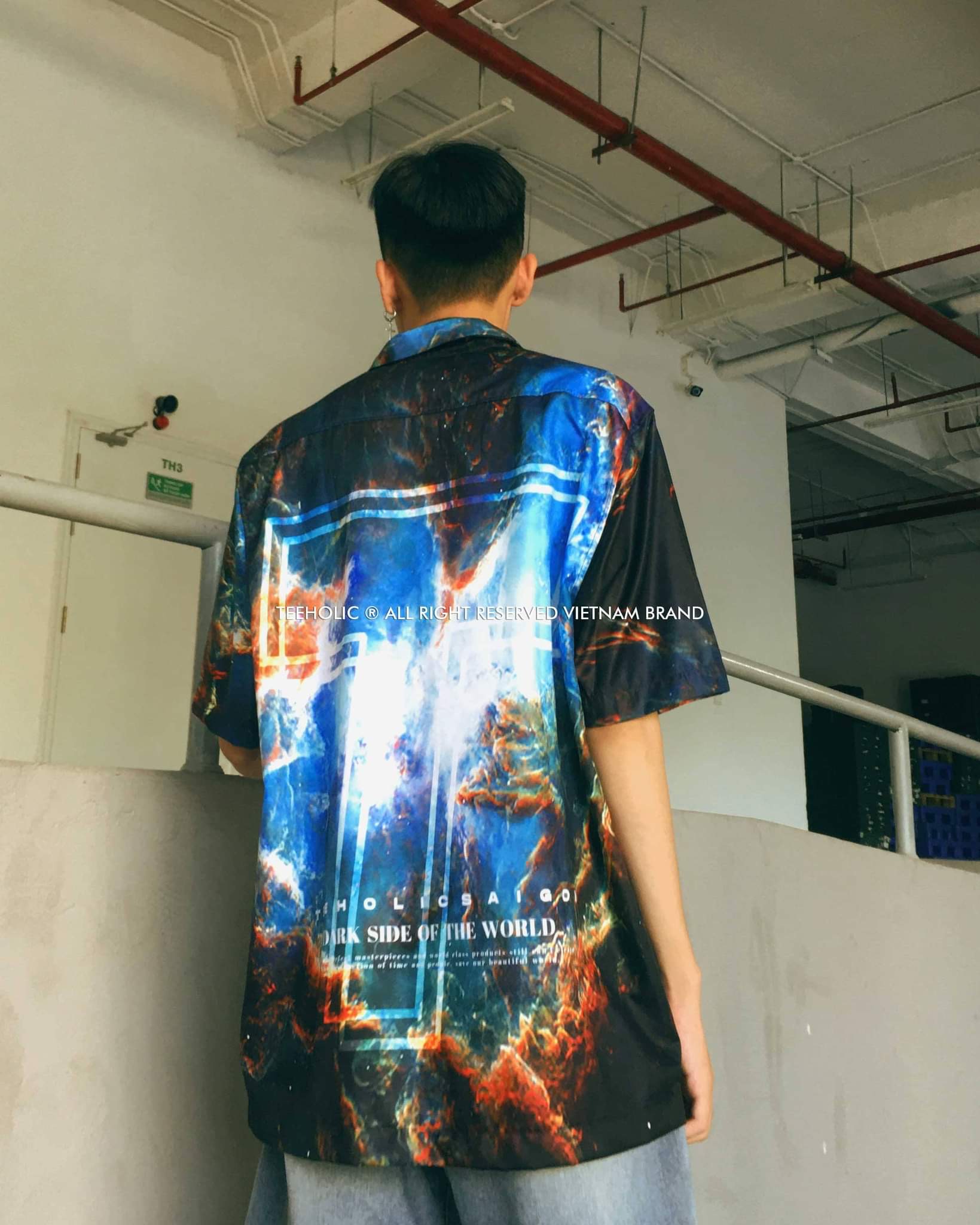 TEEHOLIC Áo Sơ Mi In Hình Dải Ngân Hà