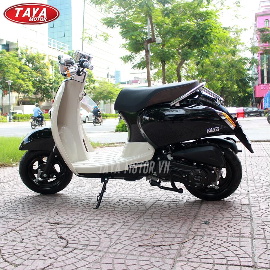 [Trả góp xe máy 0%] Xe tay ga 50cc TAYA CREA (đen nhũ)