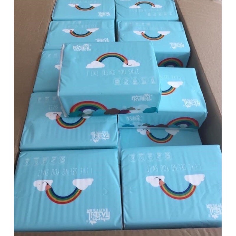 Giấy ăn cầu vồng thùng 30 gói