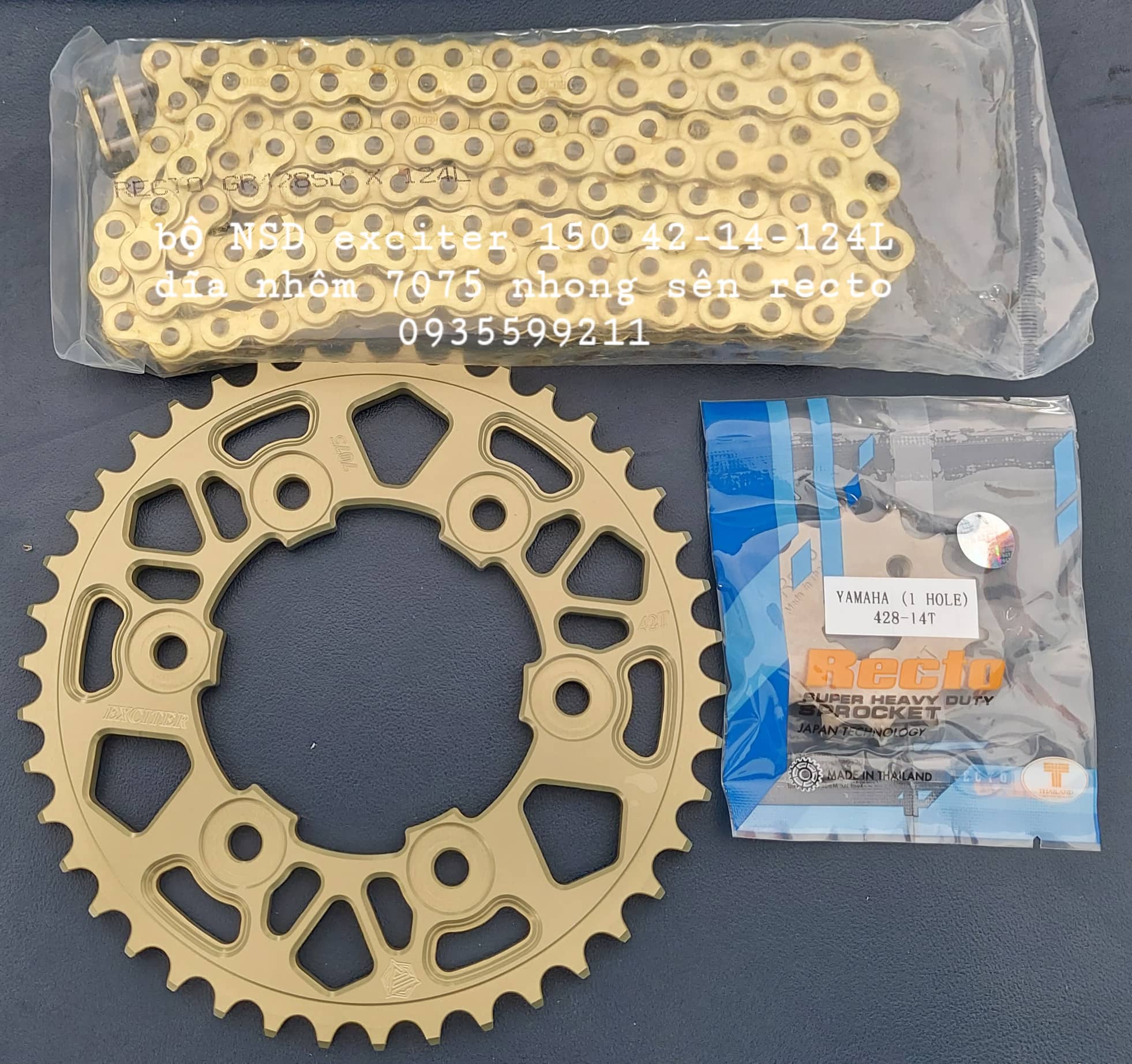 NSD NHÔM 7075 EX150 NHONG SÊN RECTO 14-42-124L