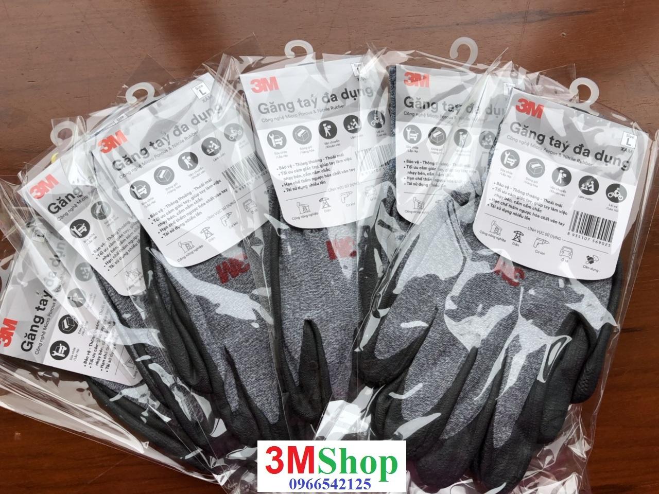 COMBO 5  ĐÔI GĂNG TAY ĐA DỤNG 3M (Xám)