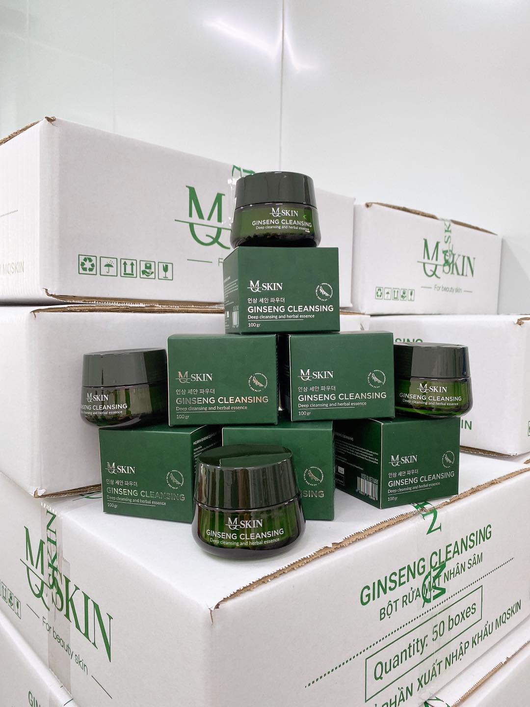Bột rửa mặt Nhân Sâm Mqskin (MẪU MỚI)