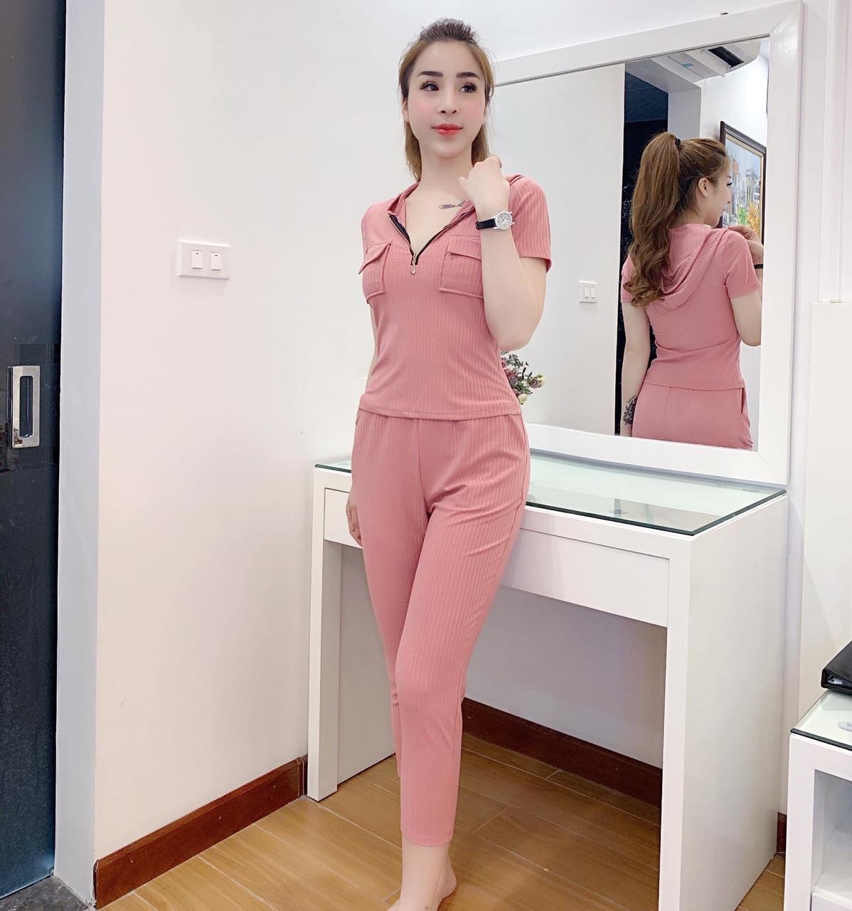 Sét bộ dài thun gân-TH