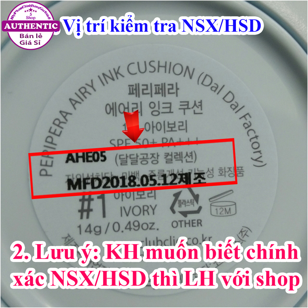 PHẤN NƯỚC PERIPERA AIRY INK CUSHION ASMR COLLECTION