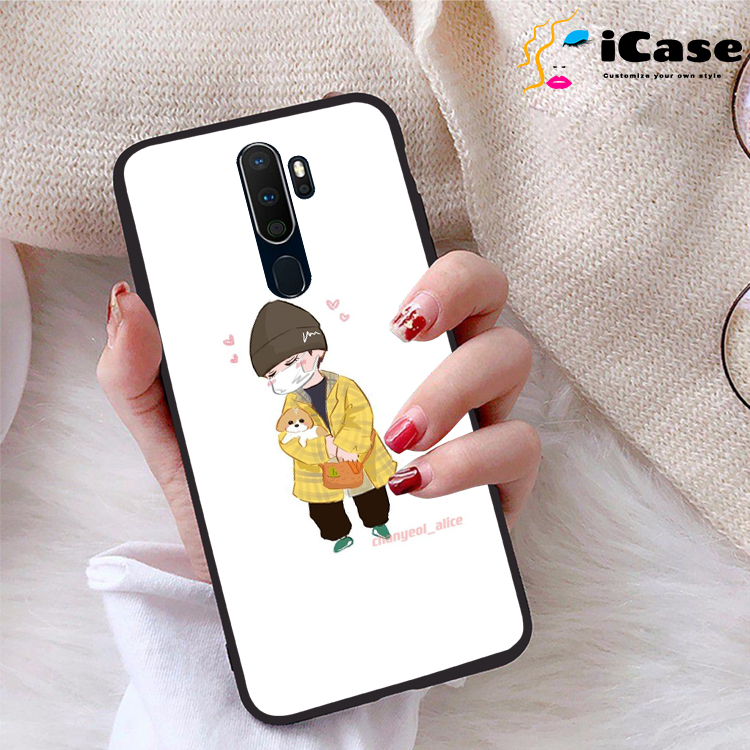 Ốp lưng Oppo A9 2020 viền dẻo TPU BST Chibi