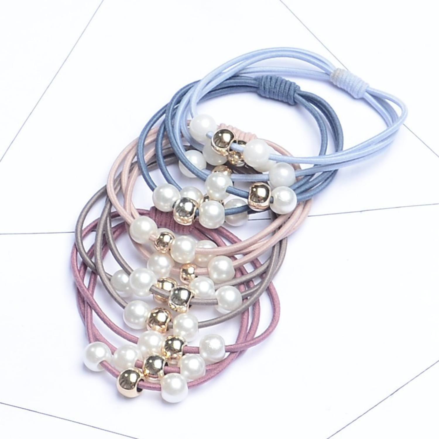 Dây Thun Cột Tóc Buộc Tóc Hạt Ngọc Nữ Đẹp Dễ Thương Style Hàn Quốc (Giá Sỉ Siêu Rẻ)