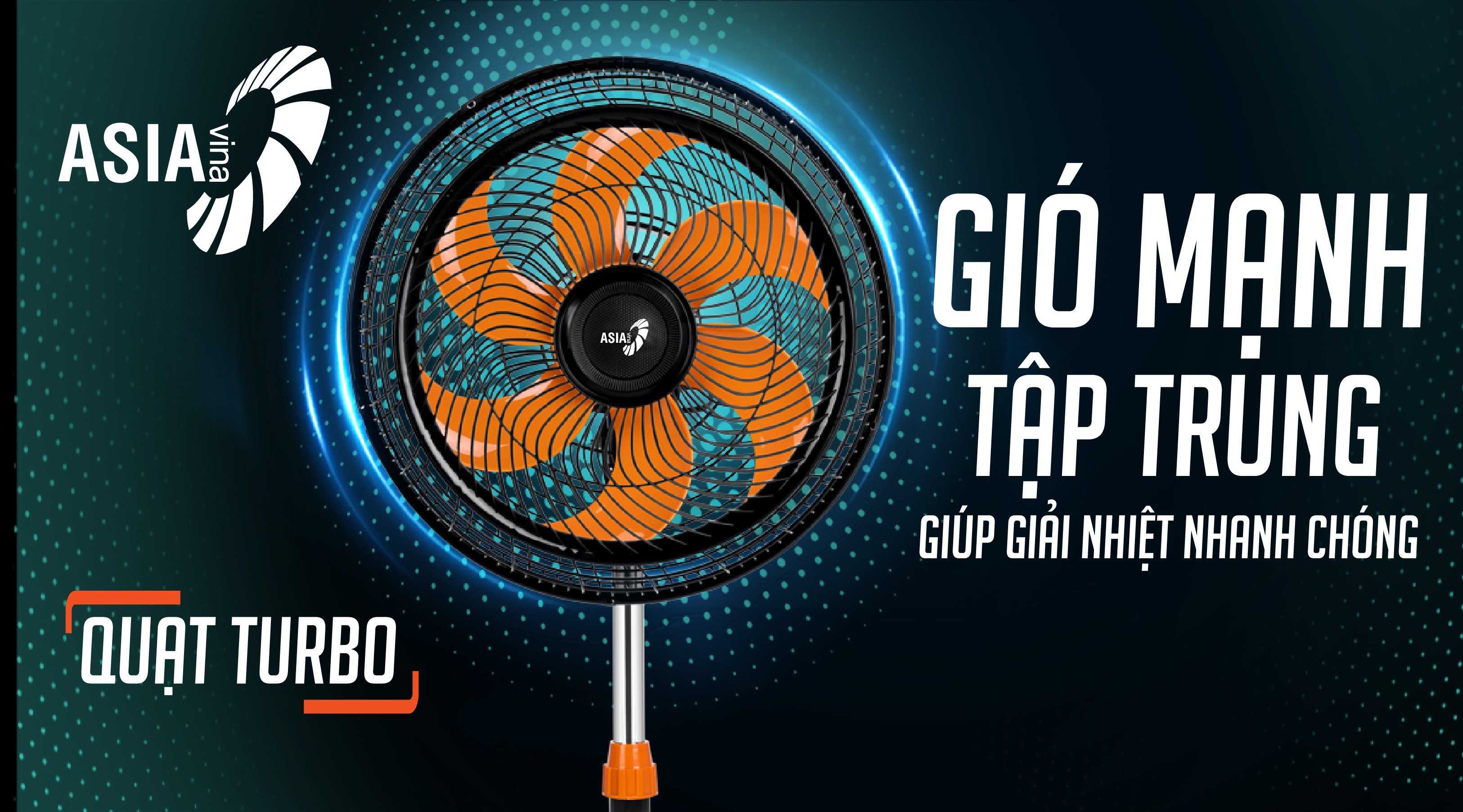 Quạt lửng Asia Turbo ATB1601 ( Bảo hành chính hãng)