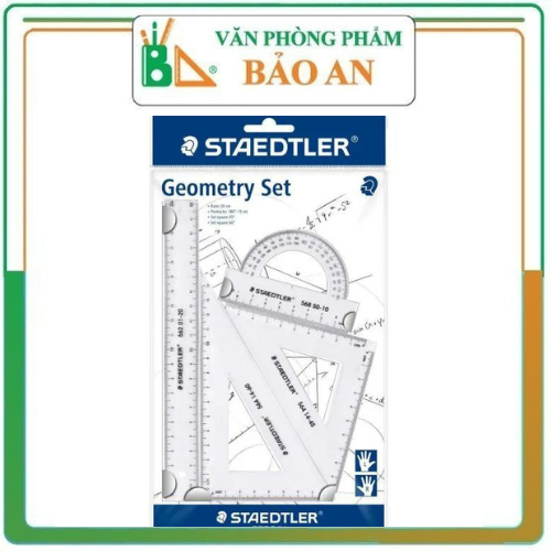 Bộ thước kẻ học sinh staedtler 569-0wp4 - văn phòng phẩm bảo an