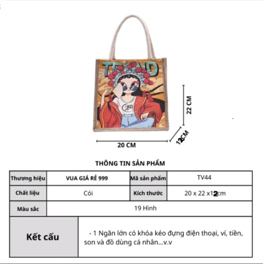 Túi cói mini siêu xinh thời trang