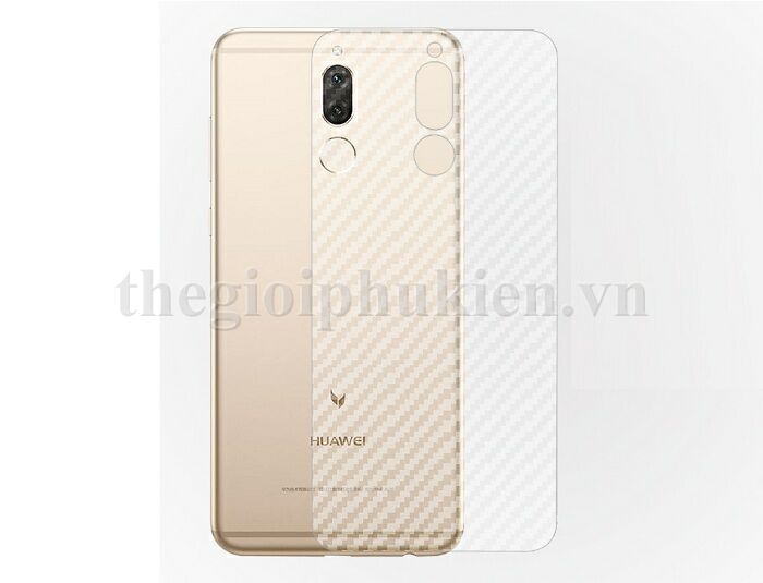 Miếng dán vân Carbon, các bon mặt lưng cho Huawei Nova 2i, Mate 10 Lite