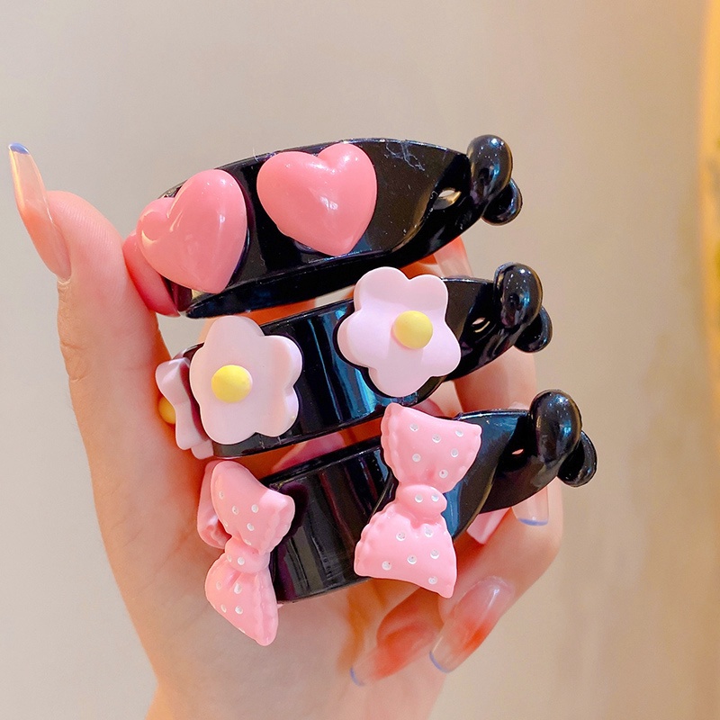 Bộ 3 Kẹp Tóc Đuôi Ngựa Dễ Thương
