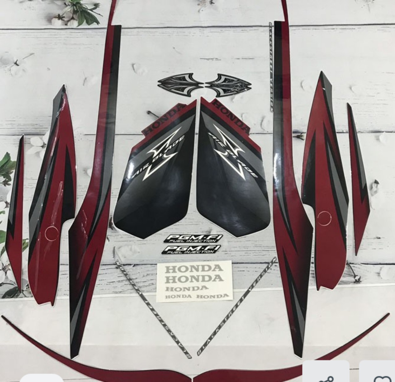 ,BỘ TEM XE AIR BLADE Thái