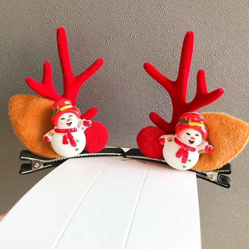 SET 2 KẸP TÓC NOEL GIÁNG SINH SIÊU XINH CHO BÉ GÁI