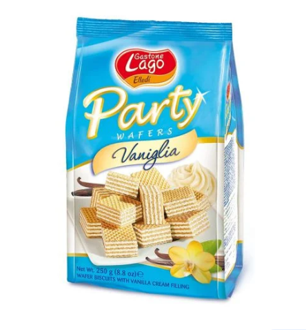 Bánh Xốp Mini Lago Party Wafers 250g