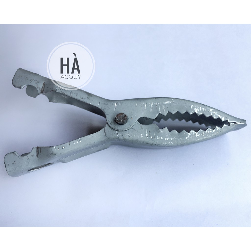 2 Kẹp bình Ắc Quy Cá Sấu Xám 200A - 9Cm