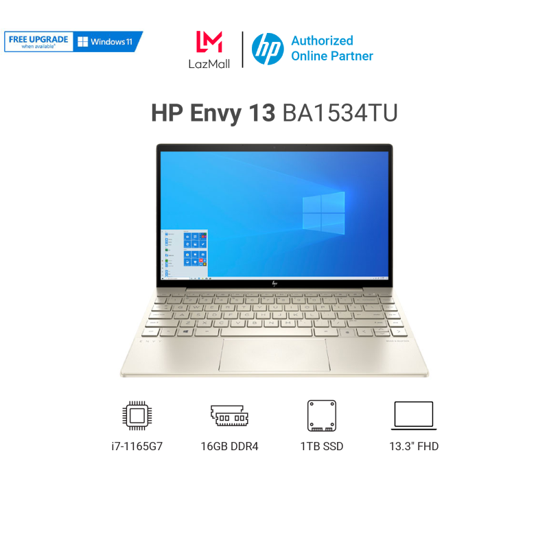 Bảng giá [VOUCHER 4 TRIỆU] Laptop HP Envy 13-ba1534TU (4U6M3PA) i7-1165G7 | 16GB RAM | 1TB SSD | Intel Iris Xe | 13.3 inch FHD | Win 10 | Vàng Phong Vũ