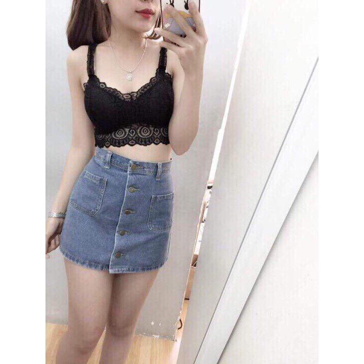 Áo Bra Ren 2 Dây Mút Mỏng Sexy Siêu Đẹp 2Q49