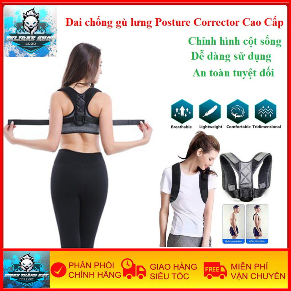 Đai Chống Gù Lưng Xuất Nhật Cao Cấp - Cải Thiện Gù Lưng, Chỉnh Hình Cột Sống - An Toàn, Tiện Lợi, Phù Hợp Với Mọi Người