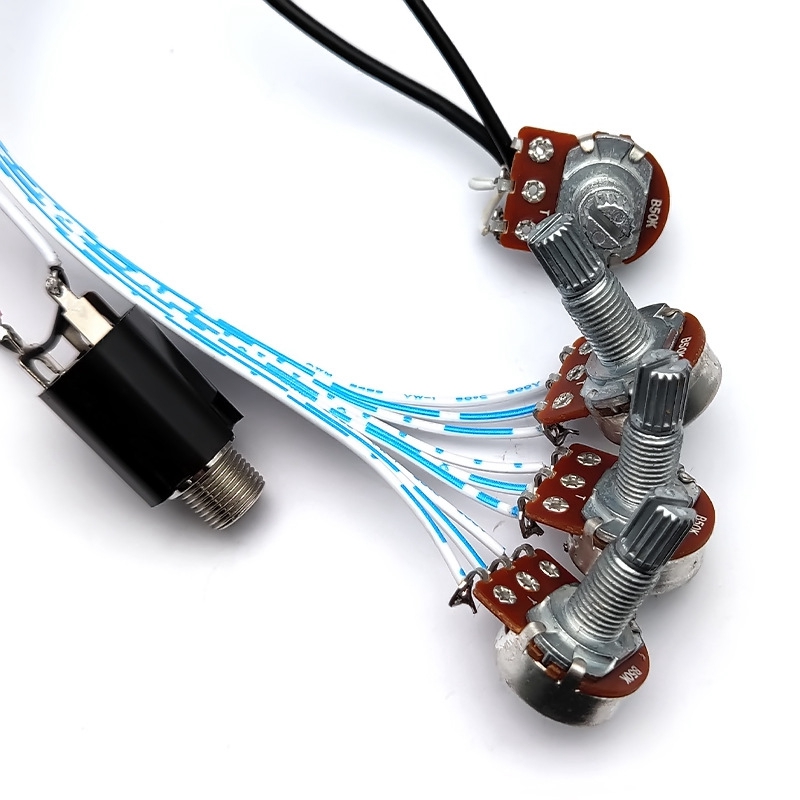 3 Band EQ Preamp Circuit Guitar Dual Potentiometer for Active Bass Guitar Pickup 5 Control Knobs Guitar Pickup Control