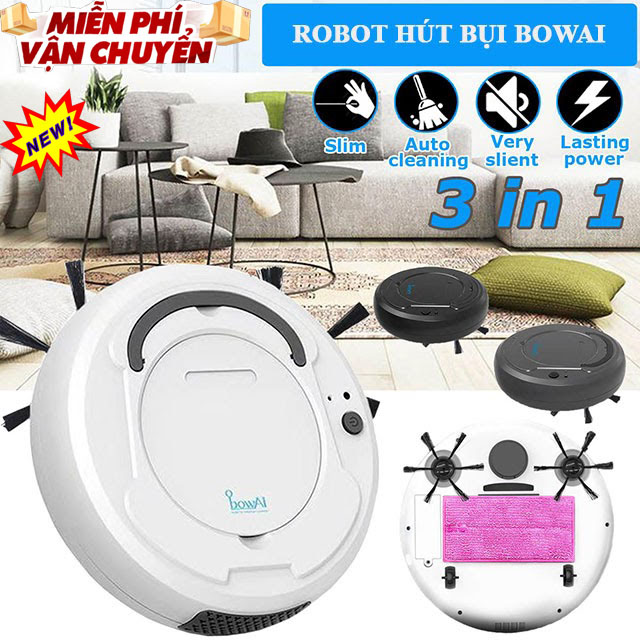 (HÀNG CHÍNH HÃNG)Robot Hút Bụi Gía Rẻ,Hút Các Loại Rác, Lông Thú Cưng, Máy Sử Dụng Sạc USB Tiện Dụng, Dung Lượng Pin cực khủng Đón Đầu Công Nghệ 5.0.Bảo Hành 1 năm sử dụng.(SALE MẠNH)