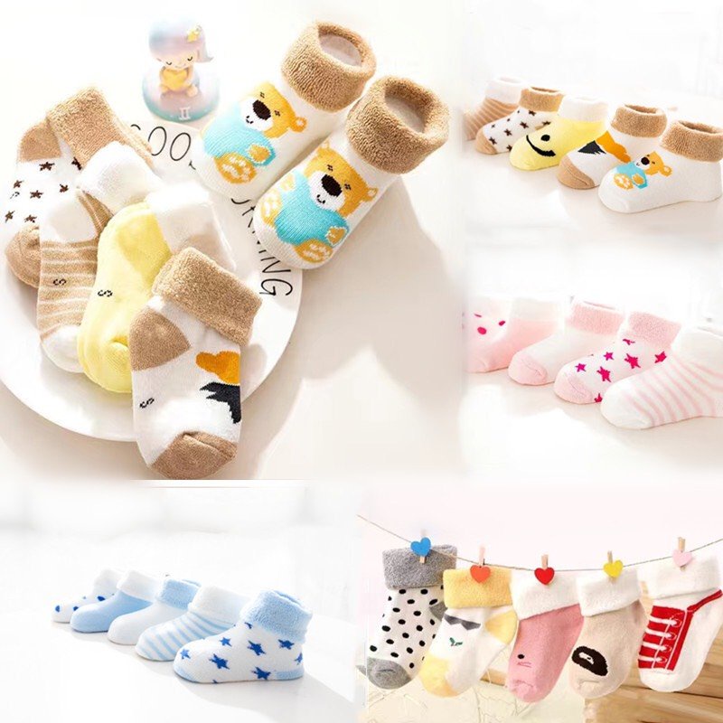 Tất vớ len xù dành cho bé sơ sinh đến 24 tháng tuổi