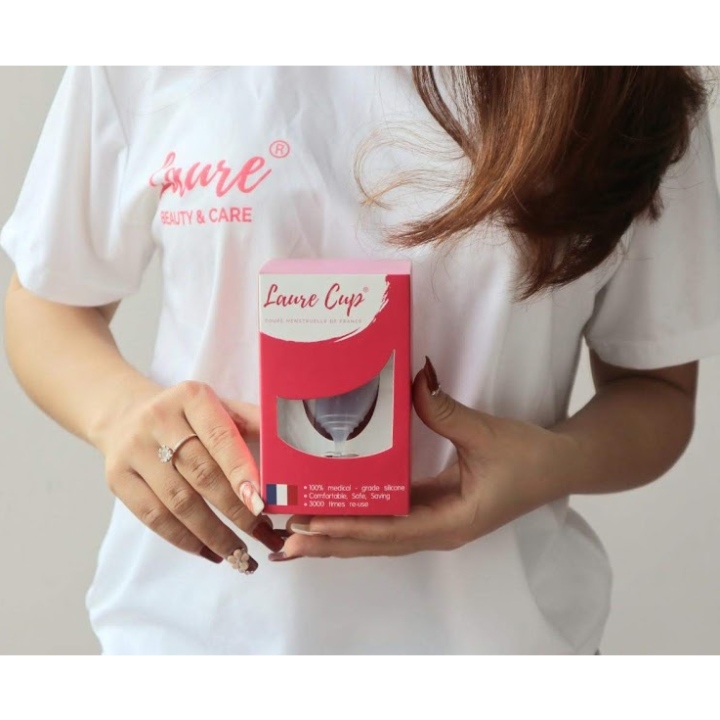[FREESHIP MAX]Cốc Nguyệt San Laure Cup Mềm Mịn Pháp [Laure Beauty]