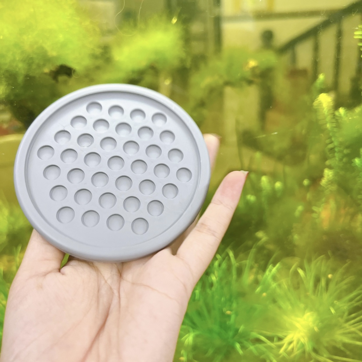 Đế lót ly nhựa dẻo Rico cao cấp nhiều màu 9cm, Đế lót ly cao su tổ ong Rico chống trượt tiện lợi cao cấp