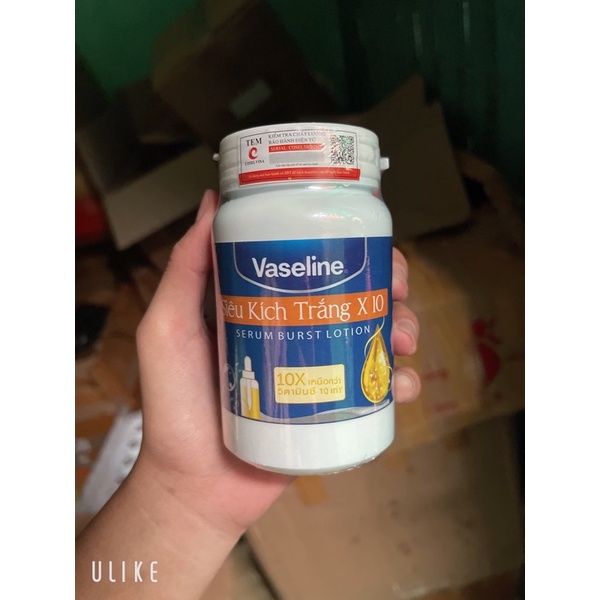 Siêu kích trắng x10 vaseline xanh