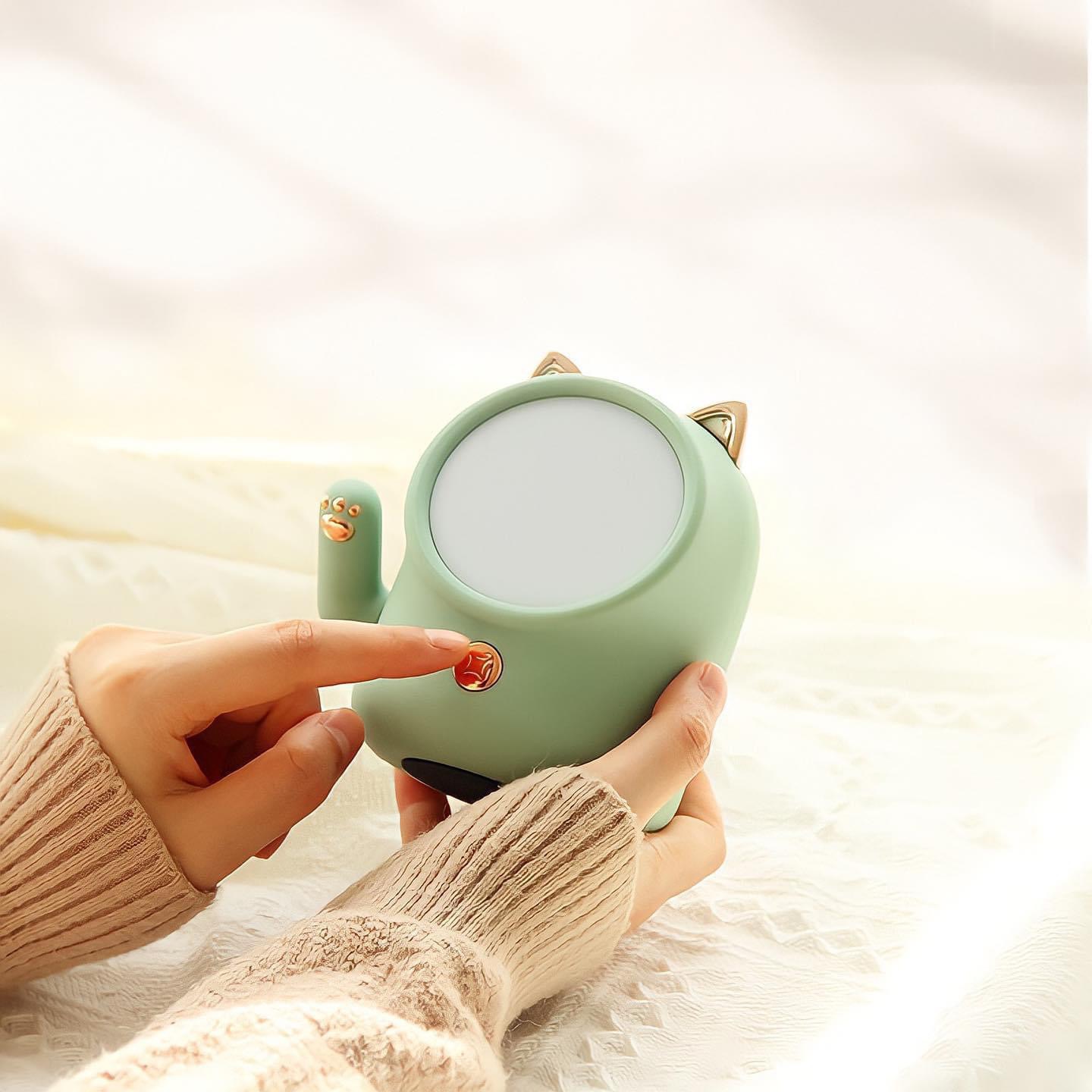 Đèn ngủ mèo thần tài dễ thương ❤️FREESHIP🍀