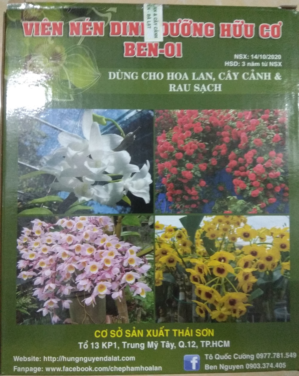[HCM]Viên nén dinh dưỡng hữu cơ BEN -01 - gói 1 kg