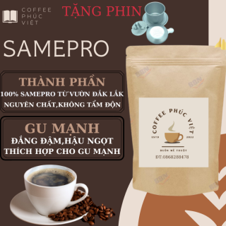 (Tặng Phin) Cà phê rang xay nguyên chất SAMEPRO 100% từ vườn Đắk Lắk 500gr, Hương nồng nàn, đậm đà và mạnh, hậu vị ngọt thumbnail
