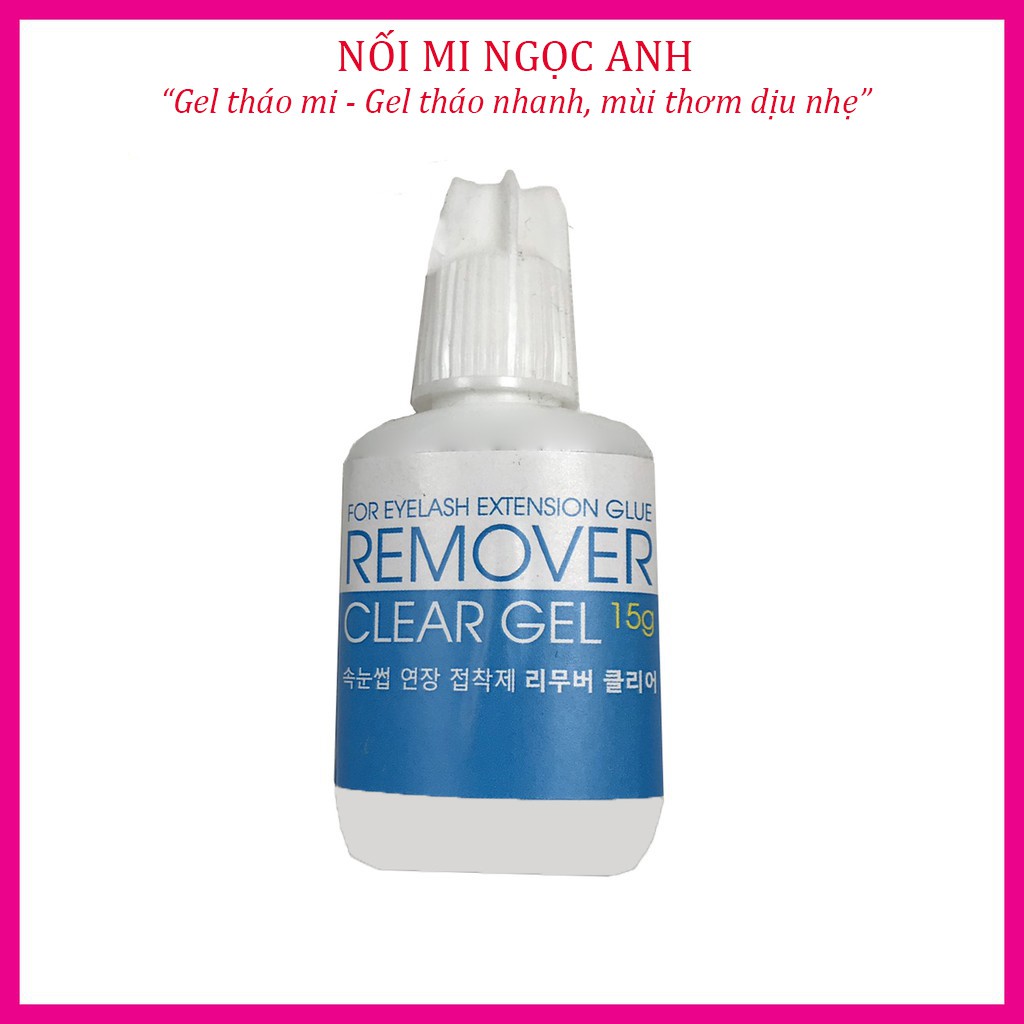 Gel tháo mi xanh remover clear gel