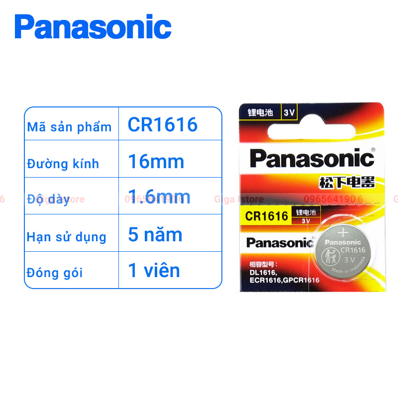 Pin panasonic cr1616 3v chính hãng