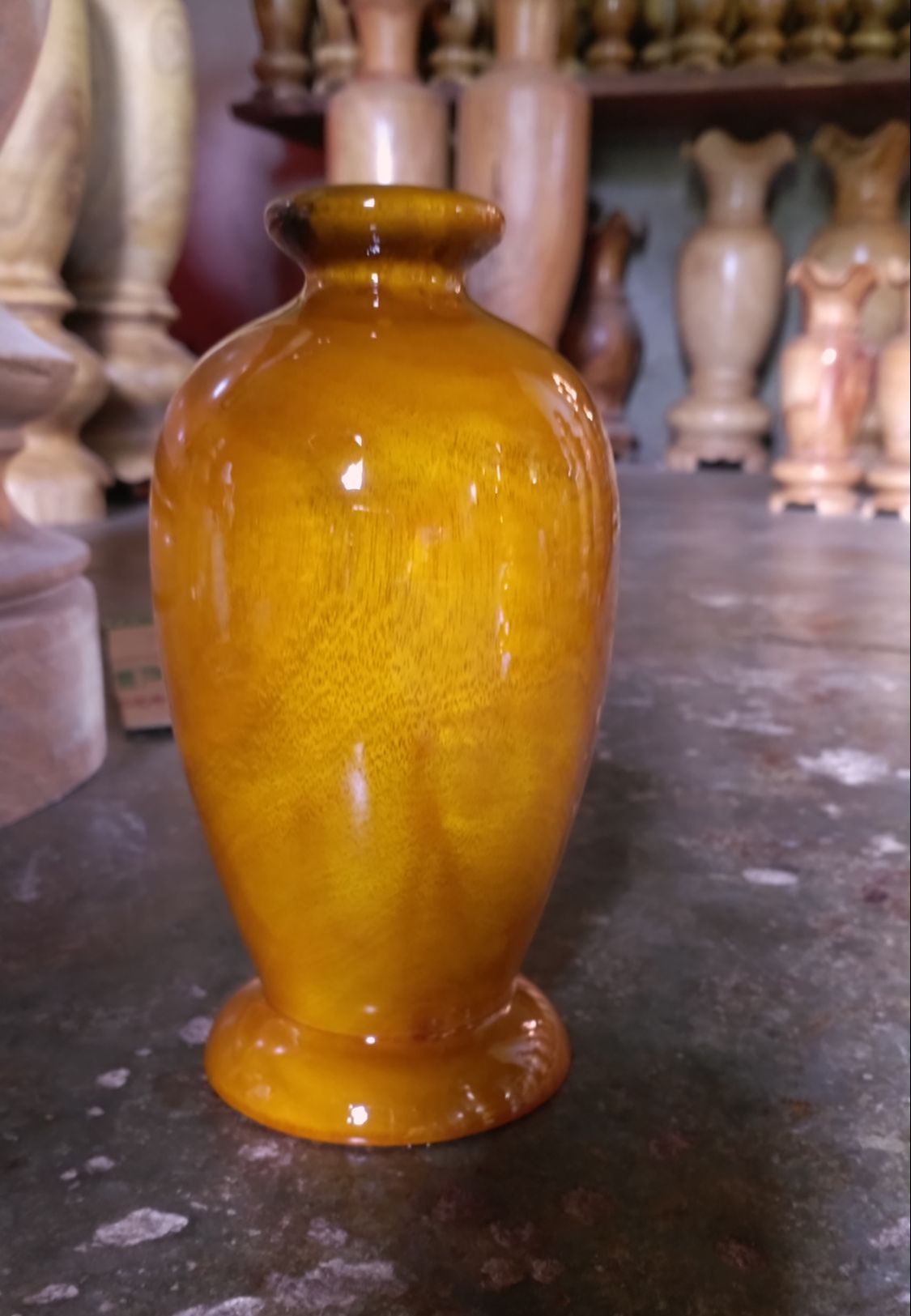 bình phú quý chum gỗ tự nhiên
