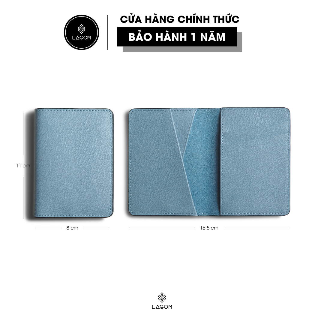 Ví mini đựng thẻ Da Thật LAGOM Card Togo