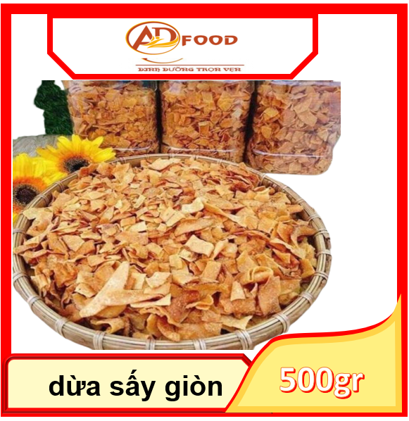 1kg dừa sấy giòn hàng loại 1