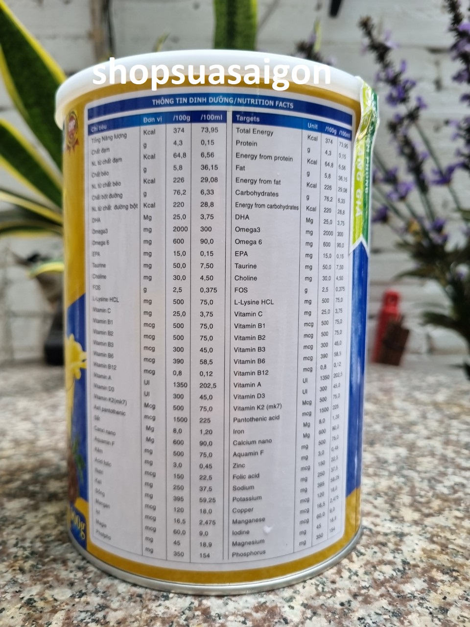[900gr/hộp-Date 2026] Sữa bột ALPHAMILK NANO CURCUMIN NẤM LIM XANH.