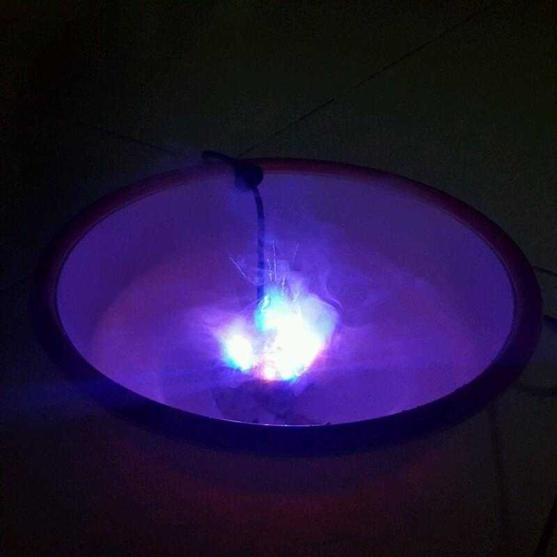 Máy Phun Sương Tạo Khói Mini + Adapter + Đèn Led