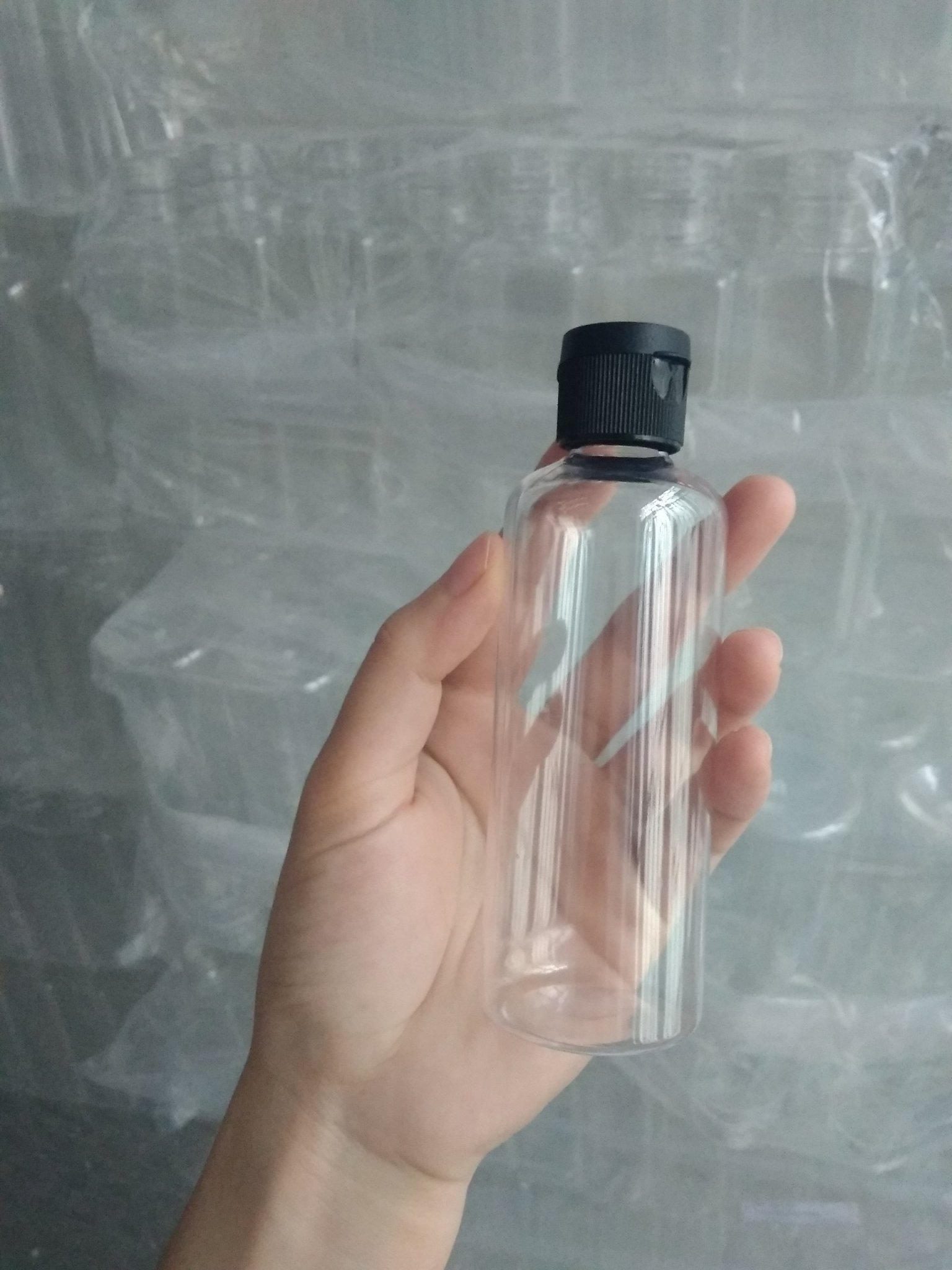 Combo 50 chai nhựa nắp bật 100ml/50ml