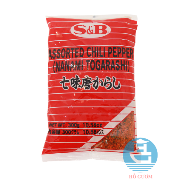 Bột ớt hỗn hợp 7 vị assorted chili pepper s&b 300g