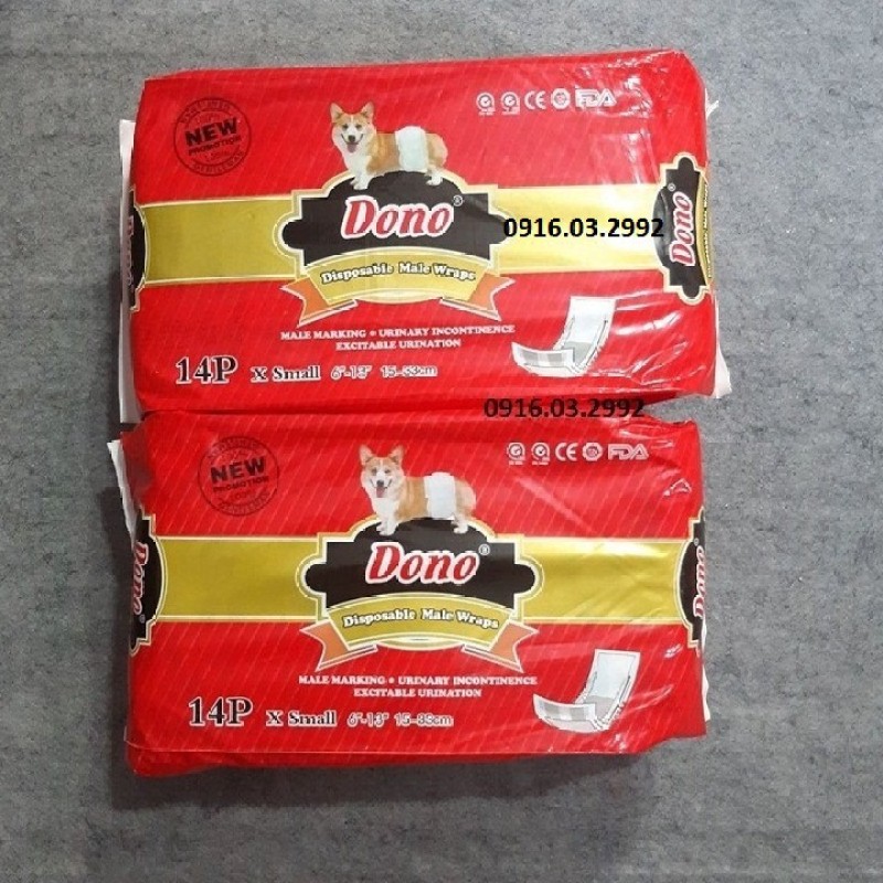 Bỉm cho chó đực Dono(5 chiếc XS dùng thử)