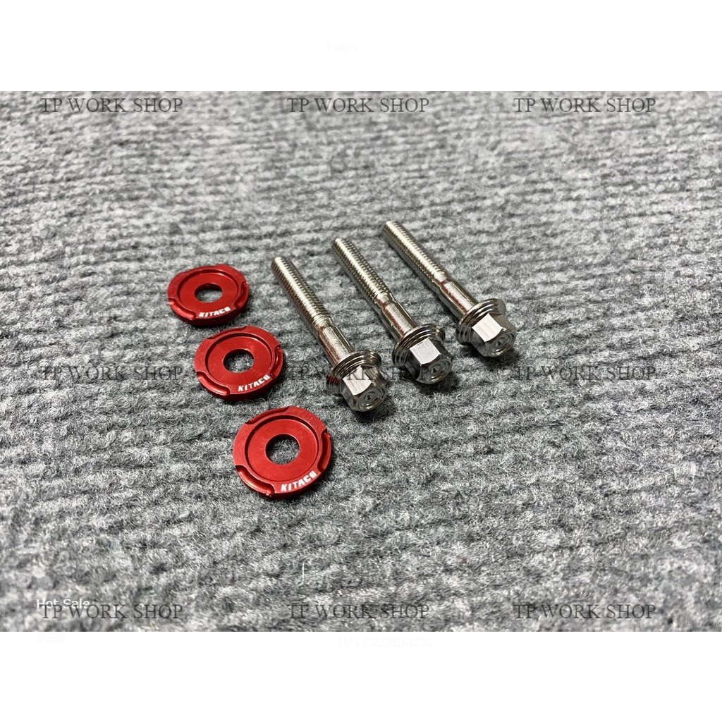 Combo 3 ốc salaya mẫu thái inox 304 6li4 + long đền kitaco gắn che két nước vario ab click