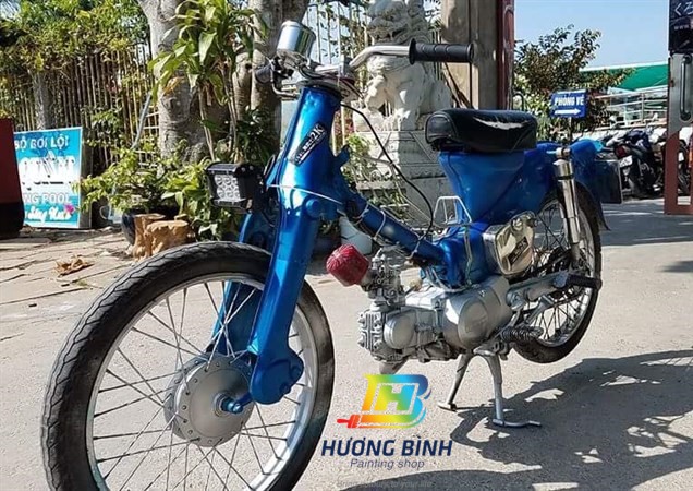 [COMBO] Sơn xịt Samurai màu Xanh Honda CTM - 1103 với bóng K1K