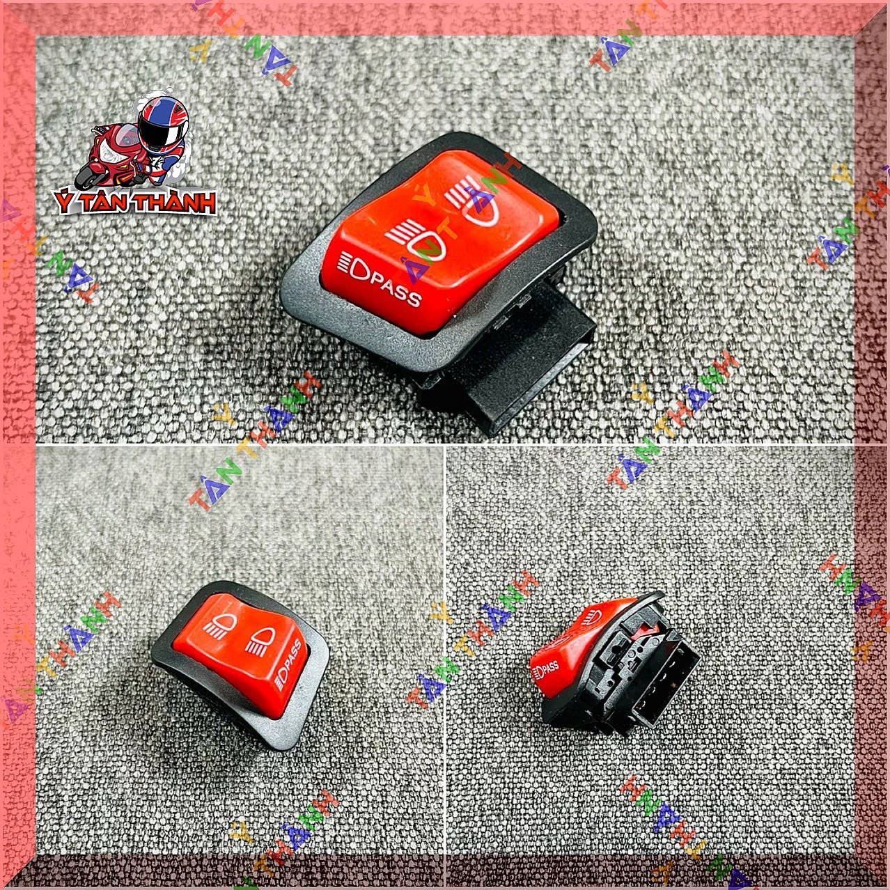 Nút passing đỏ cho xe wave a 110,vision 2017 ms32