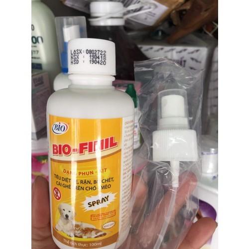 Bio Finil 100ml xịt ve rận bọ chét